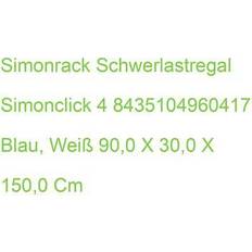 Cocinas Exteriores Simonrack Simonclick 4/300 1500 Kit Azul/Blanco