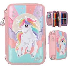 Rainbow Triple Pencil Case
