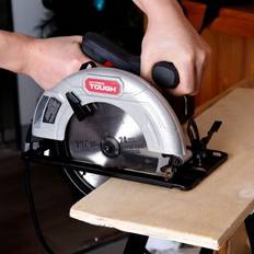 Power Saws Hyper Tough 12 amp corded 7-1/4 inch circular saw with steel plate shoe