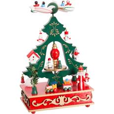 Red Figurines BigBuy Christmas Julepynt Multifarvet Fly Dekorationsfigur