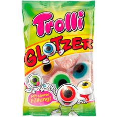 Liquorice Trolli Gummibonbon Glotzer gefüllt 75g