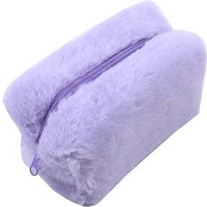Shein Plain Plush Pencil Case Purple