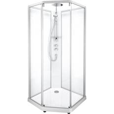 90x80 cm - Hånddusj Dusjkabinetter Porsgrund Showerama 10-5 Comfort (558.937.00.1) 900x800x2080mm