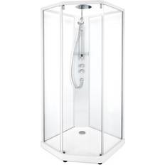 80x90cm - Hånddusj Dusjkabinetter Porsgrund Showerama 10-5 Comfort (558.929.00.1) 800x900x2080mm