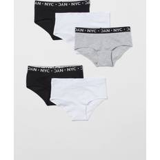 Elastane Knickers Children's Clothing H&M Girls Black 5-pack cotton hipster briefs