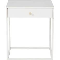 Stål Sängbord Venture Home Bakal White Sängbord 41x43cm