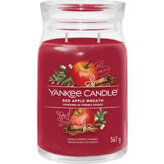 Yankee Candle Red Apple Wreath Signature Jar Large Duftlys 104g