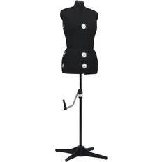 Garen en Naai Benodigdheden vidaXL Adjustable Dress Form Female Black M Size 40-46 Dressmaking Mannequin