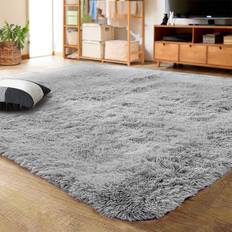 Carpets & Rugs Lochas Fluffy Gray 47x63"