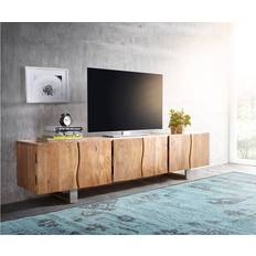 DeLife Lowboard Live-Edge Nature TV-bord 220x53cm