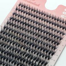 Makeup Shein Lash Cluster, Diy Eyelash Extensions 12-16Mm Clusters Lashes Wispy D Curl Individual Lashes Single Cluster Fans Eyelashes Fashion False Eyelashes