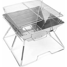 Kulgrill på tilbud Teknikproffset Praktisk & Hopfällbar Grill, Silver