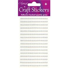 Eleganza 4mm Pearls White Craft Stickers No.01 240 pieces