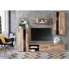 Forte Wohnwand 4-tlg CRUNCH Fernsehschrank 213x184cm