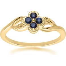 Safirer Ringar Gemondo Floral Ring - Gold/Sapphire