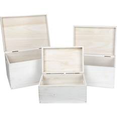 Small Foot 12052 White Storage Box 3pcs
