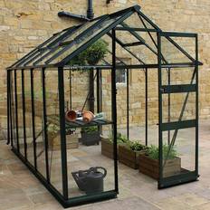 Small greenhouse Halls Greenhouses Cotswold Burford Small Greenhouse Toughened