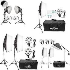 PyxelStudio Continuous lighting softbox studio kit photography light stand bulb photo uk