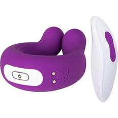 Sustainable Pleasure Vibrating Cock Ring With Remote Control Purple