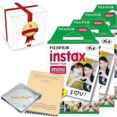 Analoge Kameras Fujifilm INSTAX Mini Instant Film 2 Pack (20 Films) Photo Album Gift Packaging