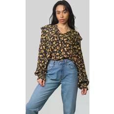 Tommy Hilfiger Orange Tops Tommy Hilfiger Frosted Floral Print Regular Fit Blouse FROSTED FLORAL DITSY