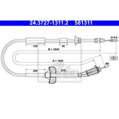 ATE handbremsseil volvo s60