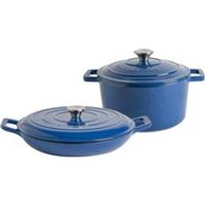 Argon Tableware 2 Cast Casserole Set 2 with lid