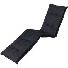 Coussins de chaise Madison Longue Basic 200x60 cm Noir Black Coussin de chaise Noir