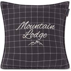 Lexington Zierkissen Lexington Mountain Lodge Flannel Kissenbezug Grau (50x50cm)