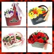 Ancient Wisdom flower bouquets basket soap flower bouquet