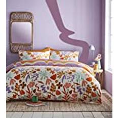 Furn Printed Abstract Floral Duvet Cover White