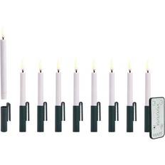 Uyuni Mini Taper White LED-ljus 13.8cm 9st