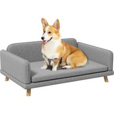 Pawhut Dog Sofa Bed with Legs, Medium Dogs