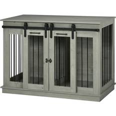 Pawhut Dog Crate for Large Dogs, Double Dog Cage for Small Dogs