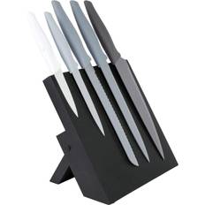 Northix 5x Kitchen Knives Magnetic Knife Rack Knife Set