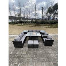 Garden & Outdoor Furniture Fimous seater+2*small footstools Rising Lifting Outdoor Lounge Set