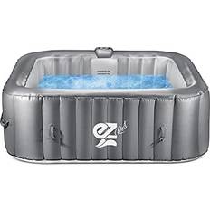 Hot Tubs on sale SereneLife Inflatable Hot Tub Outdoor 4-Person Square Heated Pool Spa