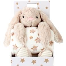CarloBaby Fleece Blanket & Stuffed Animal Rabbit