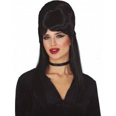 Parrucche Lunghe Fiestas Guirca Parrucca da vampira nera Toupee