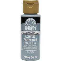 Plaid Matte Acrylic Paint Silver Marlin 59ml