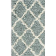 Safavieh Dallas Shag Beige, Blå 91.4x152.4cm