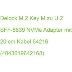 Controllerkarten DeLock m.2 key u.2 sff-8639 nvme