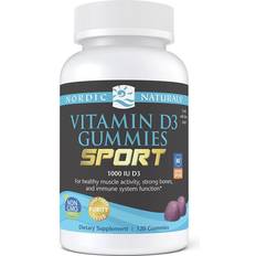 Bär Vitaminer & Mineraler Nordic Naturals Vitamin D3 Gummies Sport Wild Berry 120 gummies