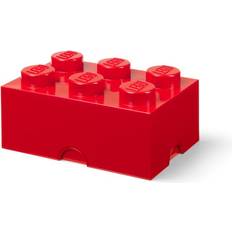 LEGO Storage Boxes Kid's Room LEGO 6 Knobs Red Storage Brick 8.47 l