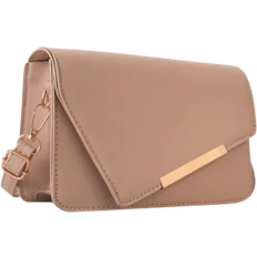 Shein Chain Strap Flap Shoulder Bag - Khaki