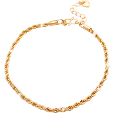 Copper Bracelets Shein Twist Design Bracelet - Gold