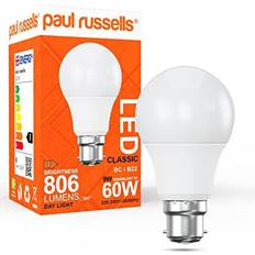Paul Russells 60W LED 9W GLS B22 Day Light Bulb White Day Light 1