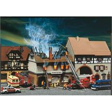 Modeller & Byggesæt Faller Zur Sonne Burned Down Restaurant Model Kit III HO Gauge 130429