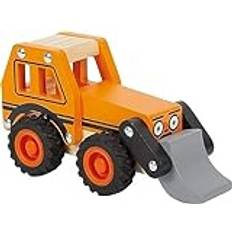 Trælegetøj Gravemaskiner Small Foot Wooden Excavator Orange Fjernlager, 5-6 dages levering