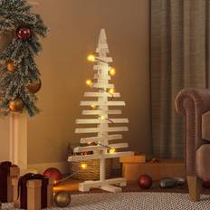 vidaXL Wooden Beige Christmas Tree